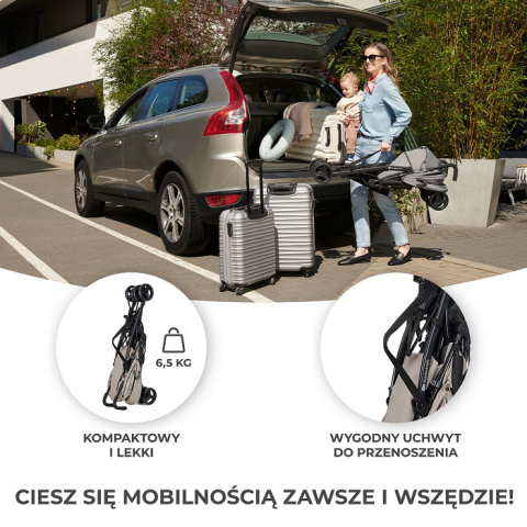 Kinderkraft Wózek spacerowy TIK STONE beżowy