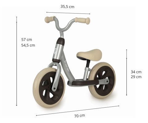 Qplay Rowerek biegowy Trainer silver
