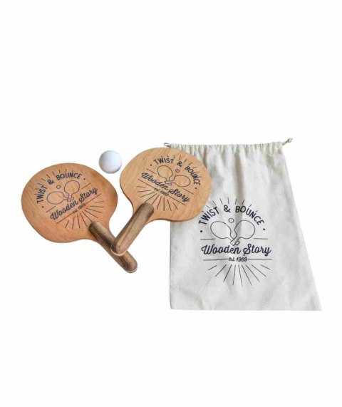 Wooden Story Drewniane Paletki do Gry Obróć i Odbij 2 szt.