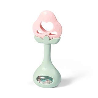 Babyono Edukacyjny gryzak z grzechotką Strawberry