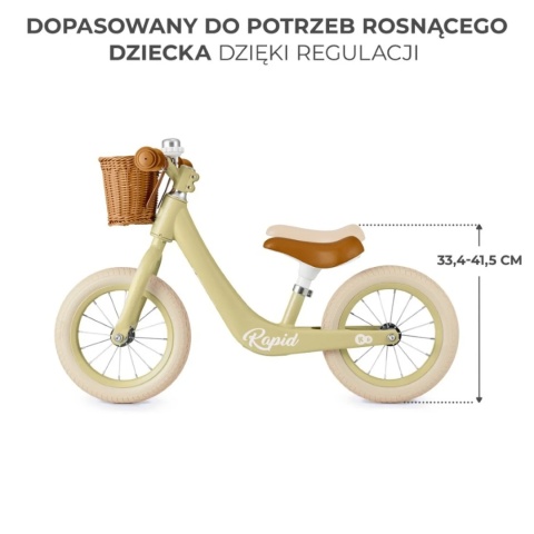 Kinderkraft Rowerek biegowy RAPID savannah green