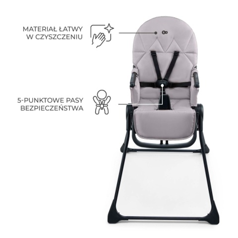 Kinderkraft Krzesełko do karmienia BINCI szare