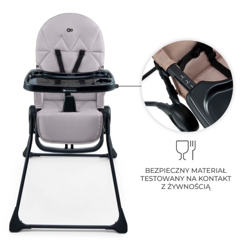 Kinderkraft Krzesełko do karmienia BINCI szare