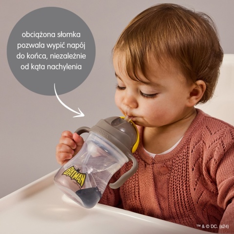 B.Box Bidon ze słomką 240 ml Batman