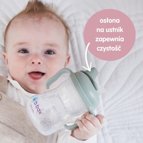 B.Box Kubek z miękkim ustnikiem różowy