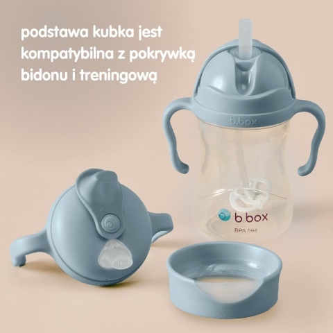 B.Box Kubek z miękkim ustnikiem różowy