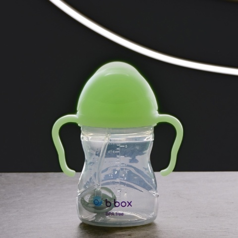 B.box Bidon ze słomką 240 ml glow świecący w ciemności