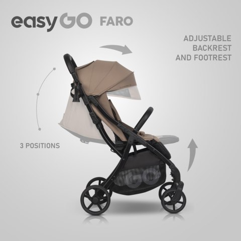 Wózek dziecięcy EasyGo Faro Savana Beżowy