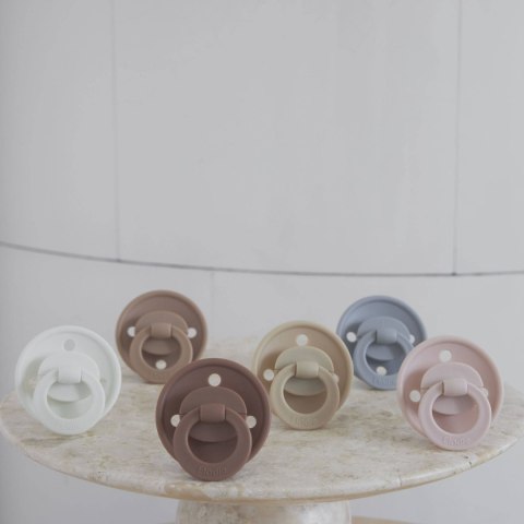 ELODIE DETAILS - smoczek silikonowy 0-6 m Binky Bunlde, powder pink - 2 sztuki