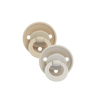 ELODIE DETAILS - smoczek silikonowy 0-6 m Binky Bundle, pure khaki - 2 sztuki