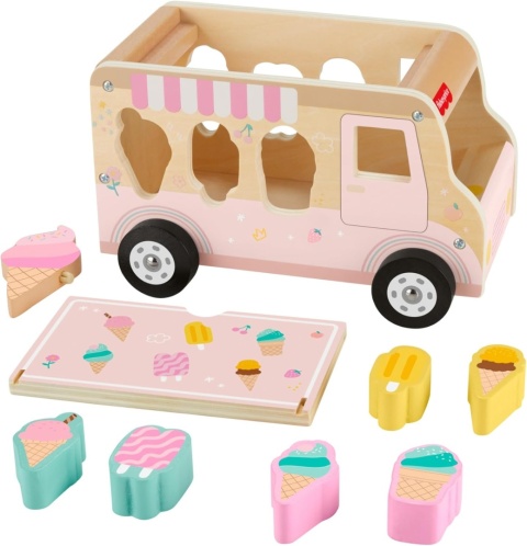 Fisher-Price Ciężarówka z lodami Drewniany sorter kształtów HXT86