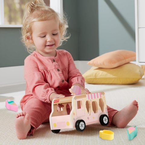 Fisher-Price Ciężarówka z lodami Drewniany sorter kształtów HXT86