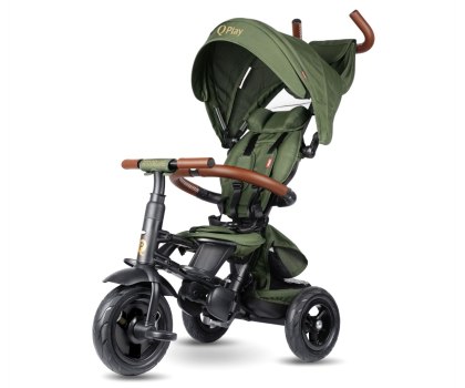 Qplay Rowerek Trójkołowy Rito Deluxe Rubber Olive