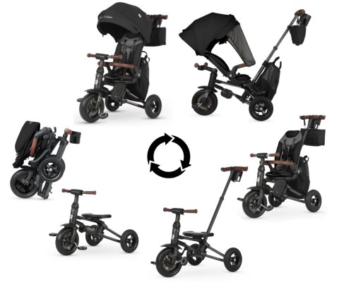 Qplay Rowerek Trójkołowy Nova Deluxe Black czarny