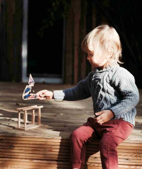 Wooden Story Drewniana Zabawka Akrobata Chłopiec