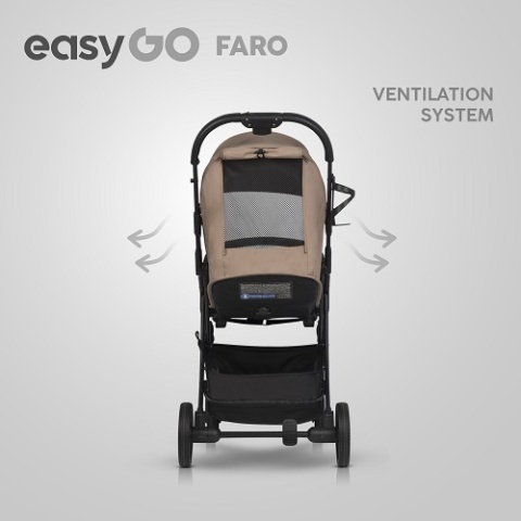 Wózek dziecięcy EasyGo Faro Savana Beżowy