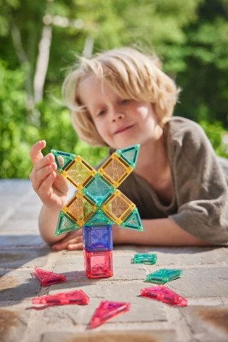 Cleverclixx - Klocki magnetyczne Mini Tiles Pack Pastel 28 el.