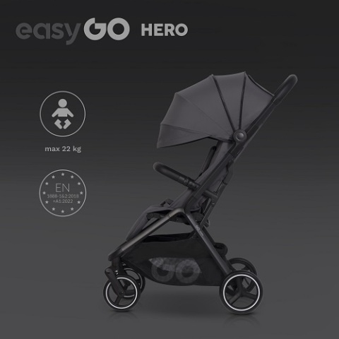 Wózek dziecięcy spacerowy EasyGo Hero Cloud Szary
