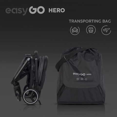 Wózek dziecięcy spacerowy EasyGo Hero Cloud Szary