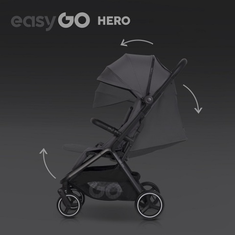Wózek dziecięcy spacerowy EasyGo Hero Cloud Szary