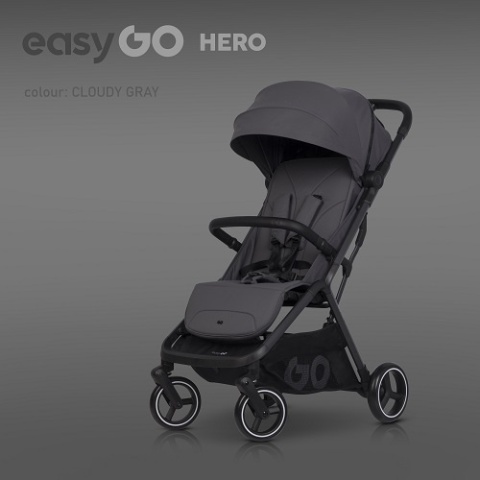 Wózek dziecięcy spacerowy EasyGo Hero Cloud Szary