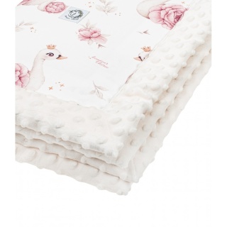 Koc Starszaka dwustronny bawełna minky 140x200 Royal Baby