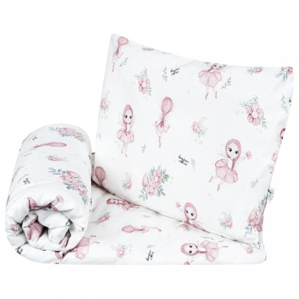 Pościel 2 el. - Komplet poszewek bawełna 100x135 + 40x60 Wróżki