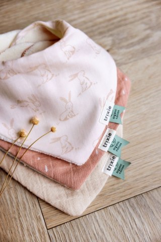 Bawełniane chustki bandana 3-pack - Rosy Rabbit Trixie Baby