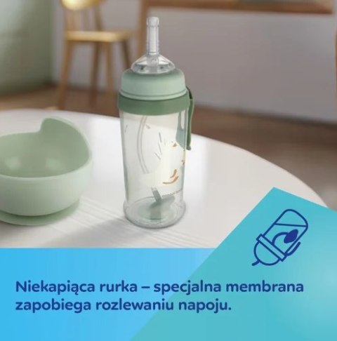 Canpol Bidon niekapek z rurką i odważnikiem 350ml 9m+ Pieski