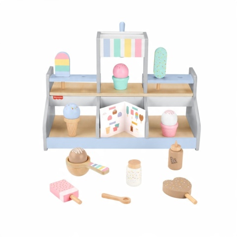 Drewniana lodziarnia Zestaw do zabawy Fisher-Price HXV21
