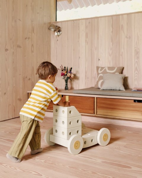 MODU - zestaw 4 piankowych kół, Sand Grey / Honey Yellow
