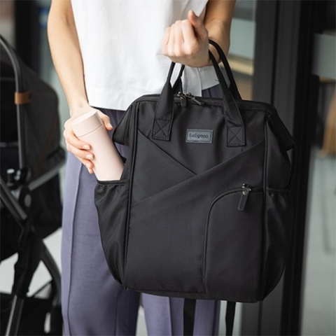 Babyono Plecak dla mamy Modern Style czarny