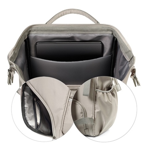 Babyono Plecak dla mamy Modern Style beżowy