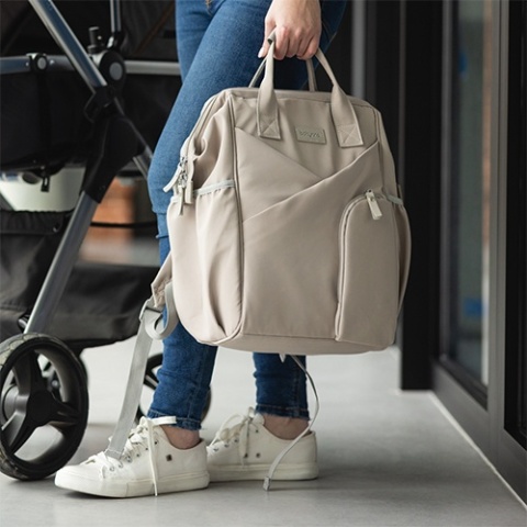 Babyono Plecak dla mamy Modern Style beżowy