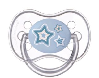 Canpol Smoczek uspokajający silikonowy okrągły 0-6 m-cy Newborn baby niebieski