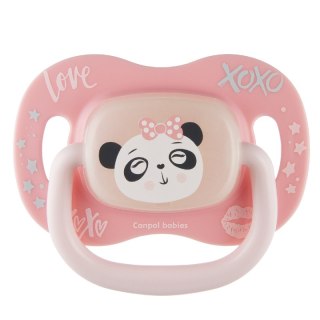 Canpol Smoczek uspokajający silikonowy18 m+ okrągły EXOTIC ANIMALS panda