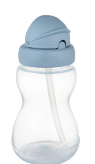 Canpol Bidon ze składaną rurką silikonową 270 ml niebieski