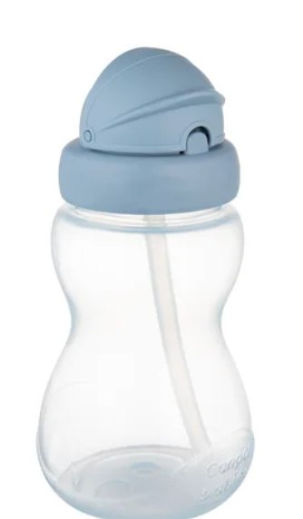 Canpol Bidon ze składaną rurką silikonową 270 ml niebieski