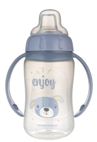 Canpol Kubek treningowy z miękkim ustnikiem 320 ml 6m+ Cute Animals niebieski