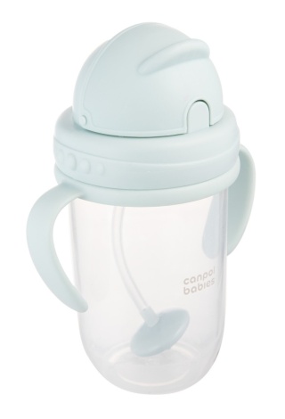 Canpol Kubek niekapek z rurką i odważnikiem 270ml 6m+ zielony