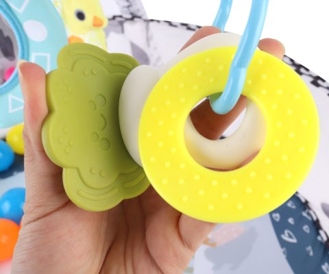 Milly Mally Mata edukacyjna 2w1 Basen z piłkami kontrastowa TinyMini JL626-2D