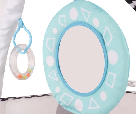 Milly Mally Mata edukacyjna 2w1 Basen z piłkami kontrastowa TinyMini JL626-2D