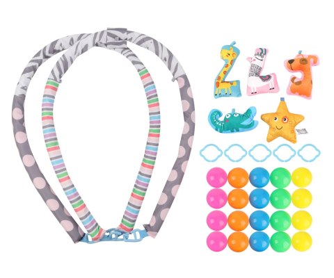 Milly Mally Mata edukacyjna 2w1 Kwiat Safari TinyMini JL639-2B