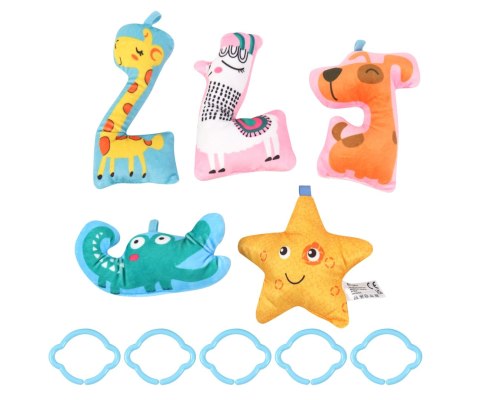 Milly Mally Mata edukacyjna 2w1 Kwiat Safari TinyMini JL639-2B