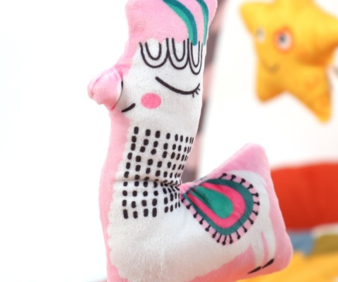 Milly Mally Mata edukacyjna 2w1 Kwiat Safari TinyMini JL639-2B