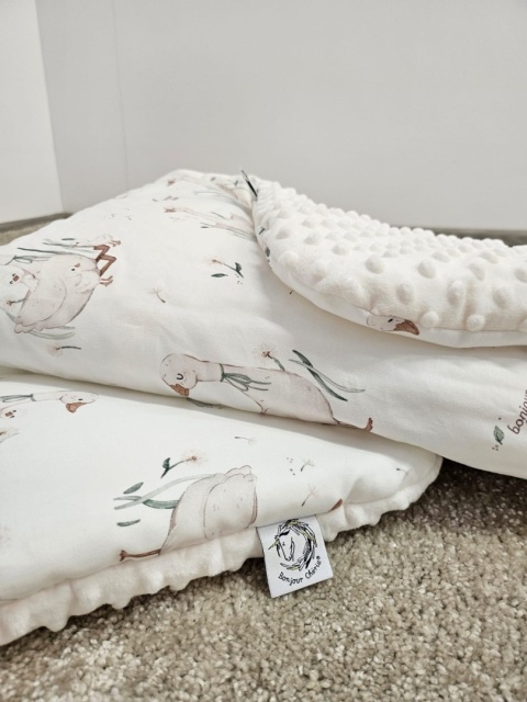 Poduszka dwustronna bawełna minky 40 x 60 Gąski