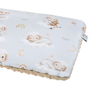 Poduszka dwustronna bawełna minky 40 x 60 Owieczki