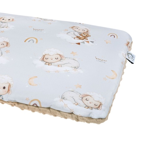 Poduszka dwustronna bawełna minky 40 x 60 Owieczki