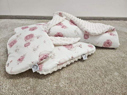 Poduszka dwustronna bawełna minky 40 x 60 Royal Baby