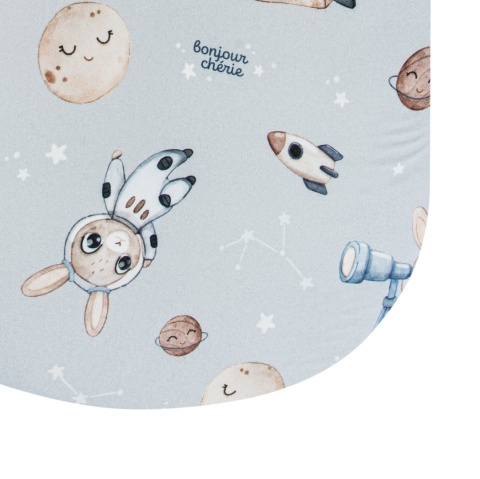 Prześcieradło bawełniane z gumką 60x120 Astronom